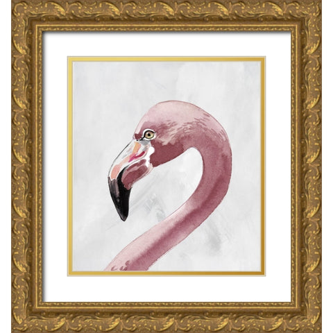 Long Neck I Gold Ornate Wood Framed Art Print with Double Matting by Smith, Karen