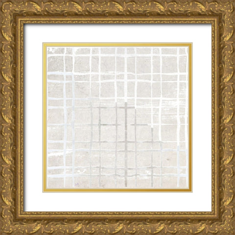 Gridlock II Gold Ornate Wood Framed Art Print with Double Matting by Smith, Karen
