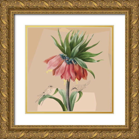 Shelter I Gold Ornate Wood Framed Art Print with Double Matting by Smith, Karen