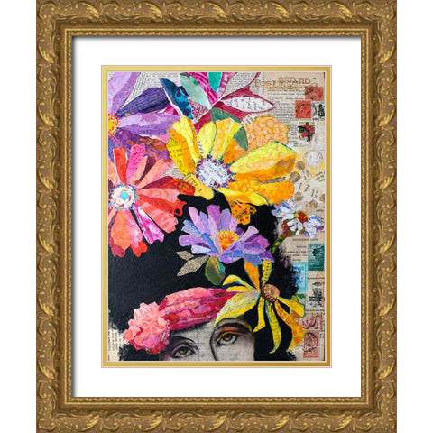 Point of Hue Gold Ornate Wood Framed Art Print with Double Matting by St Hilaire, Elizabeth