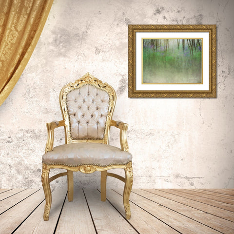Glimpse of the Lake Gold Ornate Wood Framed Art Print with Double Matting by Vest, Christopher