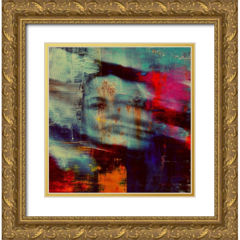 Shadows portrait Gold Ornate Wood Framed Art Print with Double Matting by Davidovic, Dalibor