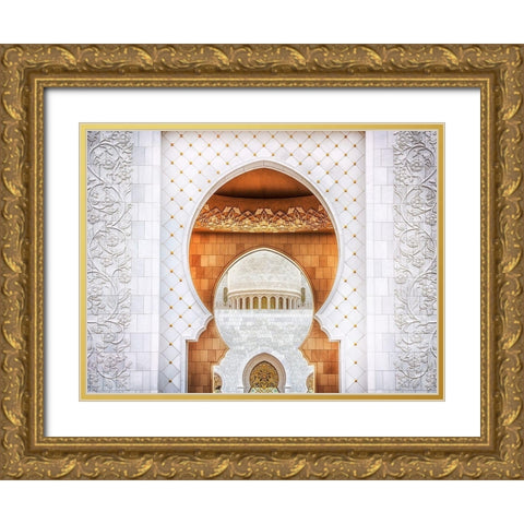 Symmetrical Gold Ornate Wood Framed Art Print with Double Matting by Raof, Mohamed