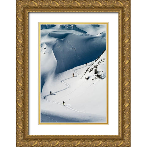 The way up 4 Gold Ornate Wood Framed Art Print with Double Matting by Popp, Cedric
