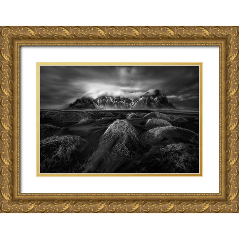 Stockness place Gold Ornate Wood Framed Art Print with Double Matting by Maseda Varela, Alfonso