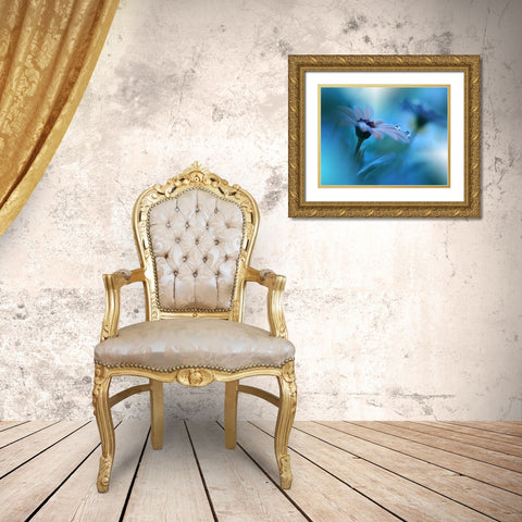 Beyond the Visible... Gold Ornate Wood Framed Art Print with Double Matting by Nan, Juliana