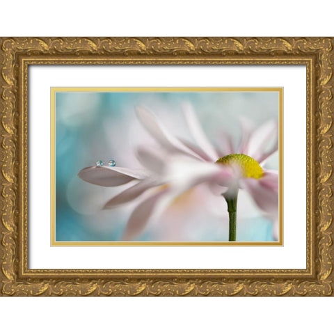 Tiny duo Gold Ornate Wood Framed Art Print with Double Matting by Westum, Heidi