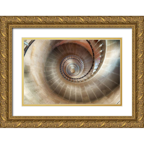 1 618033989 Gold Ornate Wood Framed Art Print with Double Matting by Lenne, Thomas