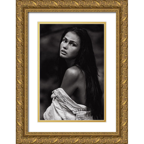 Romi Gold Ornate Wood Framed Art Print with Double Matting by Krystynek Mqep, Martin