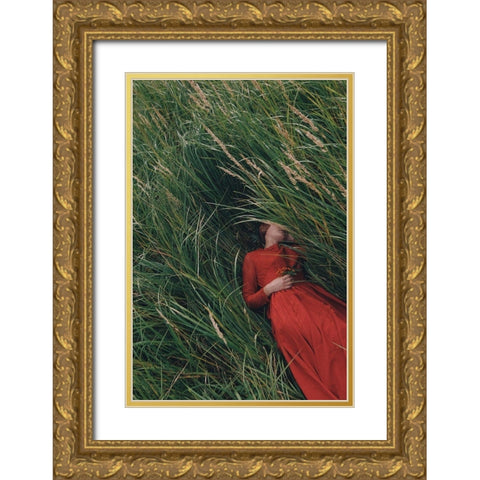 Untitled Gold Ornate Wood Framed Art Print with Double Matting by Barantseva, Olga