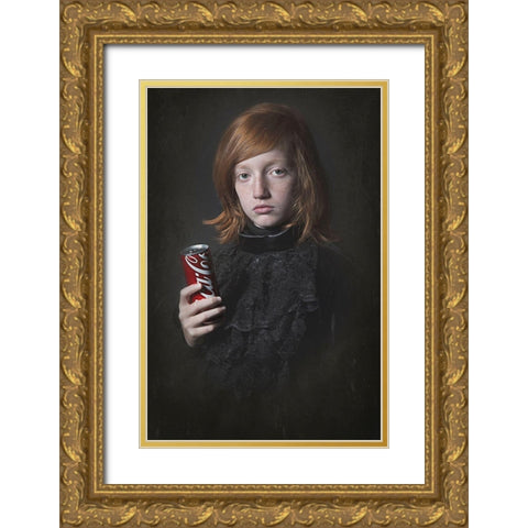 something old and  something new Gold Ornate Wood Framed Art Print with Double Matting by Kayen-Mouthaan, Carola