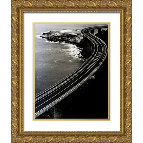 Red one goes faster. Gold Ornate Wood Framed Art Print with Double Matting by Krawczyk Photography, Andrzej