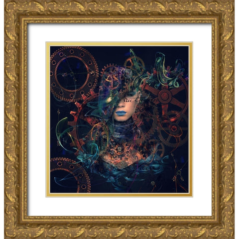 Reincarnation Gold Ornate Wood Framed Art Print with Double Matting by Simongulashvili, Natalia