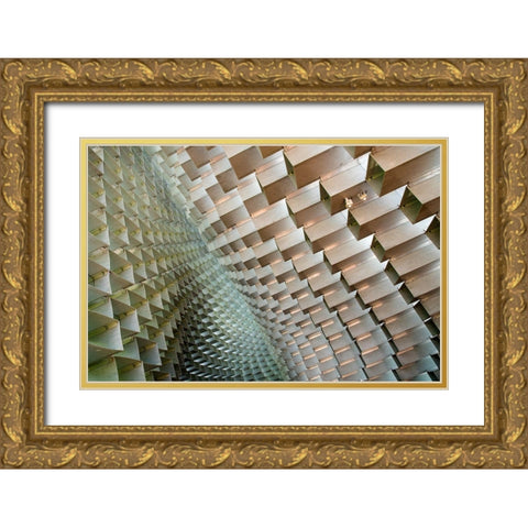 Serpentine Gold Ornate Wood Framed Art Print with Double Matting by Wride, Linda