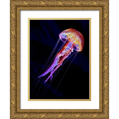 Jellyen Gold Ornate Wood Framed Art Print with Double Matting by Jager, Henry