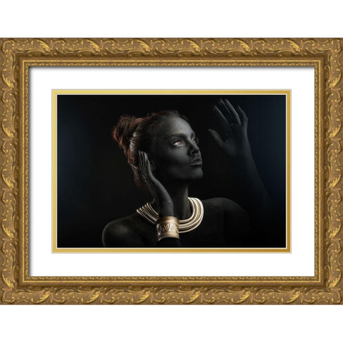 Sofia Gold Ornate Wood Framed Art Print with Double Matting by Dzodan, Bojan