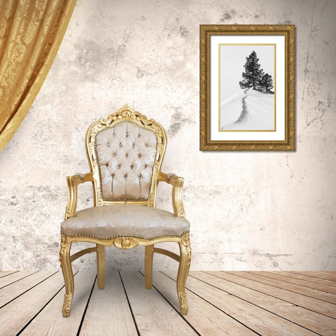 About the snow and forms Gold Ornate Wood Framed Art Print with Double Matting by Nunez Buj, Rodrigo