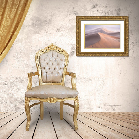Wind Gold Ornate Wood Framed Art Print with Double Matting by Cia, Inigo