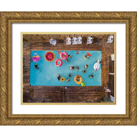 Hymn for the weekend Gold Ornate Wood Framed Art Print with Double Matting by Adar, Or