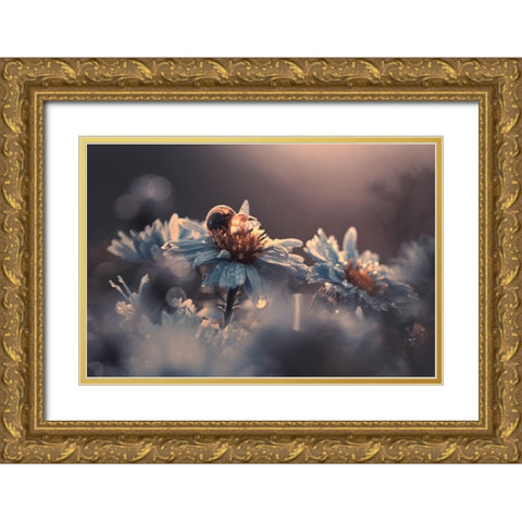 Riding Zone Gold Ornate Wood Framed Art Print with Double Matting by Bravin, Fabien