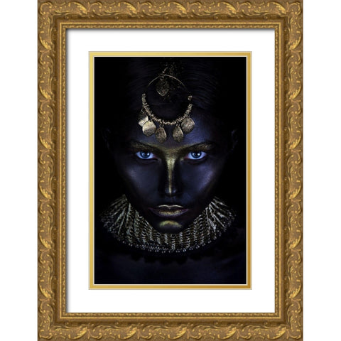 Gold of Maya Gold Ornate Wood Framed Art Print with Double Matting by Kovalev, Ivan