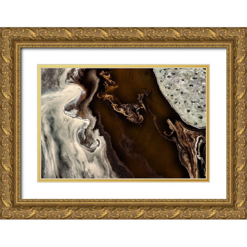 The Pattern Gold Ornate Wood Framed Art Print with Double Matting by Chang, Phillip