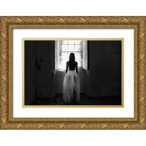 my way out Gold Ornate Wood Framed Art Print with Double Matting by Melo, Josefina