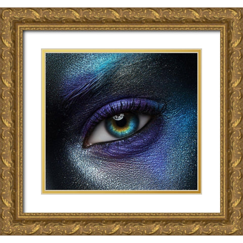 Macro beauty Gold Ornate Wood Framed Art Print with Double Matting by Malikov, Alex