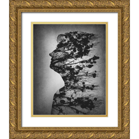 Essence of life Gold Ornate Wood Framed Art Print with Double Matting by Macko, Dusan