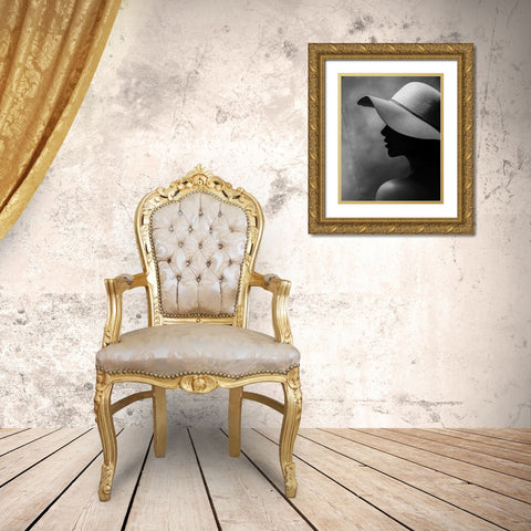 contrast Gold Ornate Wood Framed Art Print with Double Matting by Mohammadkhaksarmadani