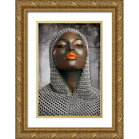 The Warrior Gold Ornate Wood Framed Art Print with Double Matting by Bowen, Baden