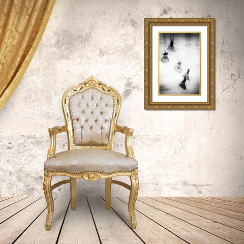 Dutch angels Gold Ornate Wood Framed Art Print with Double Matting by Oncete, Julien