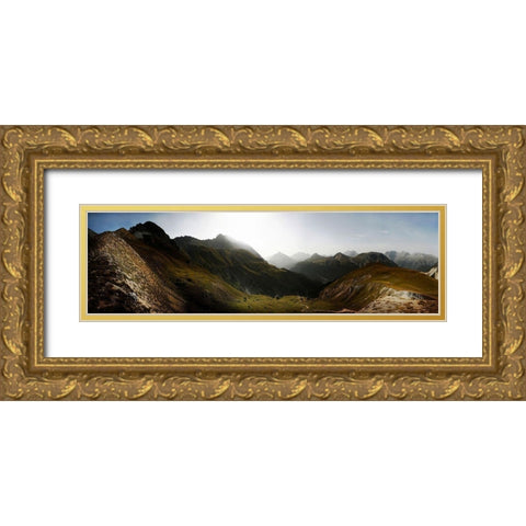 Nationalpark Schweiz Gold Ornate Wood Framed Art Print with Double Matting by Schumacher, Nicolas