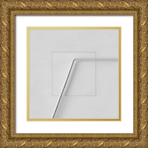 stabile Gold Ornate Wood Framed Art Print with Double Matting by Claes, Gilbert