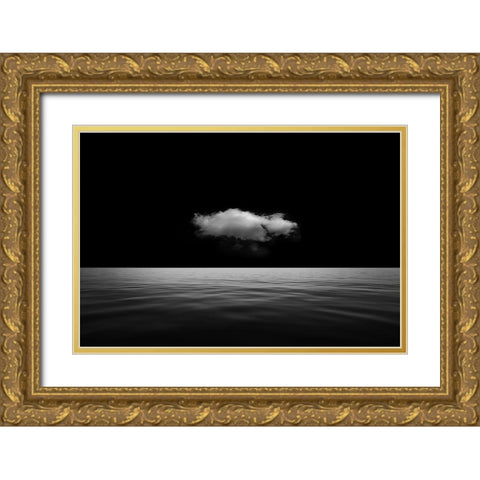 Lonely cloud Gold Ornate Wood Framed Art Print with Double Matting by Eisele, Stefan
