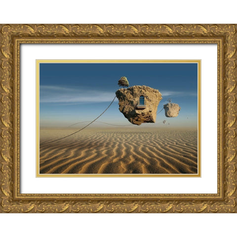 Untitled Gold Ornate Wood Framed Art Print with Double Matting by Penchev, Radoslav