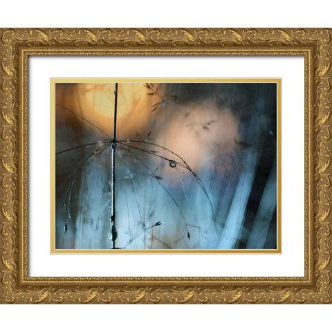 Almost dark Gold Ornate Wood Framed Art Print with Double Matting by Westum, Heidi