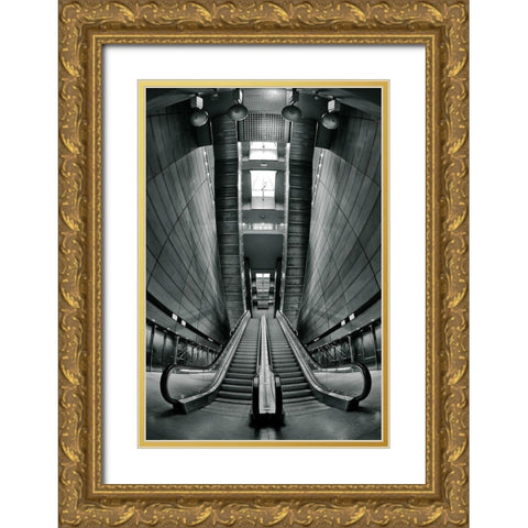 underground Gold Ornate Wood Framed Art Print with Double Matting by Catovic, Semir