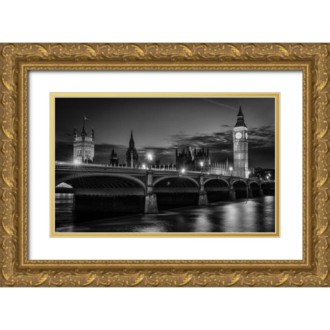 Heritage Gold Ornate Wood Framed Art Print with Double Matting by Meirovich, Ido