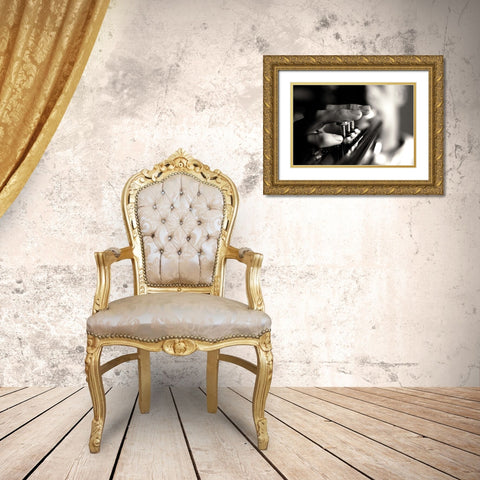 Player Gold Ornate Wood Framed Art Print with Double Matting by Kling, Mark