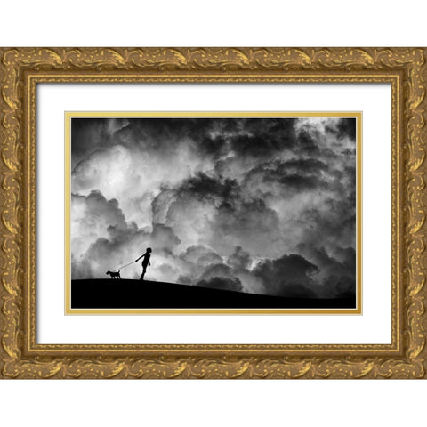 Prelude To The Dream Gold Ornate Wood Framed Art Print with Double Matting by Lee, Hengki