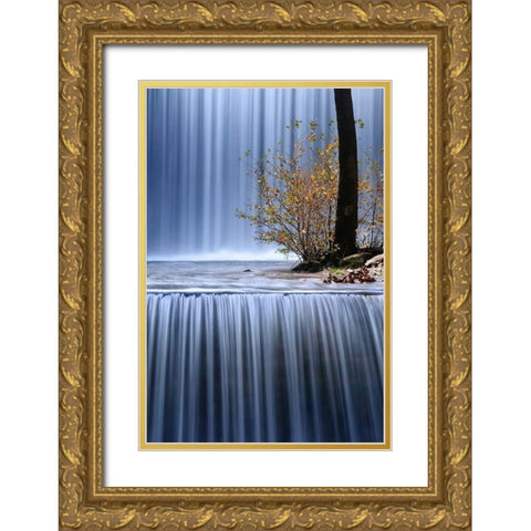 Autumn Interlude Gold Ornate Wood Framed Art Print with Double Matting by Kaimaki, Maria