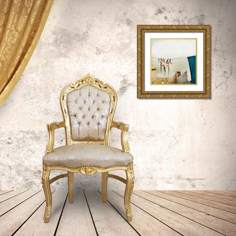 Tote Hose Gold Ornate Wood Framed Art Print with Double Matting by Ambra