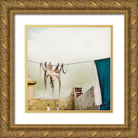 Tote Hose Gold Ornate Wood Framed Art Print with Double Matting by Ambra