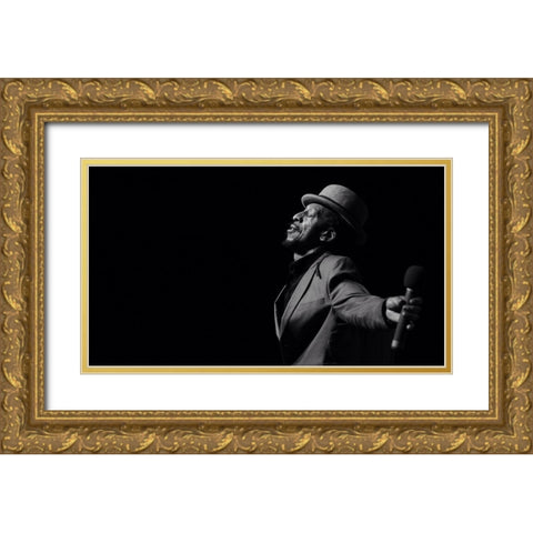 Aswad Gold Ornate Wood Framed Art Print with Double Matting by Robinson, Ian