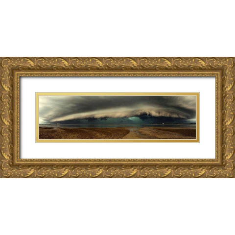 Mother Natures Revenge Gold Ornate Wood Framed Art Print with Double Matting by Brackstone, Mel