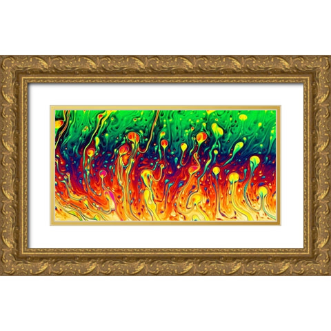 Soap Opera Gold Ornate Wood Framed Art Print with Double Matting by Kiciak, Christophe