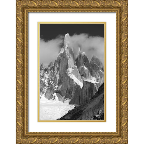 Cerro Torre Gold Ornate Wood Framed Art Print with Double Matting by Radu Topai, Octavian