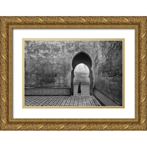 Old World Gold Ornate Wood Framed Art Print with Double Matting by Khataw, Ali