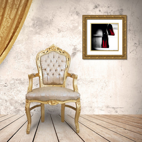 Paris Paris Gold Ornate Wood Framed Art Print with Double Matting by La Plante, Betina